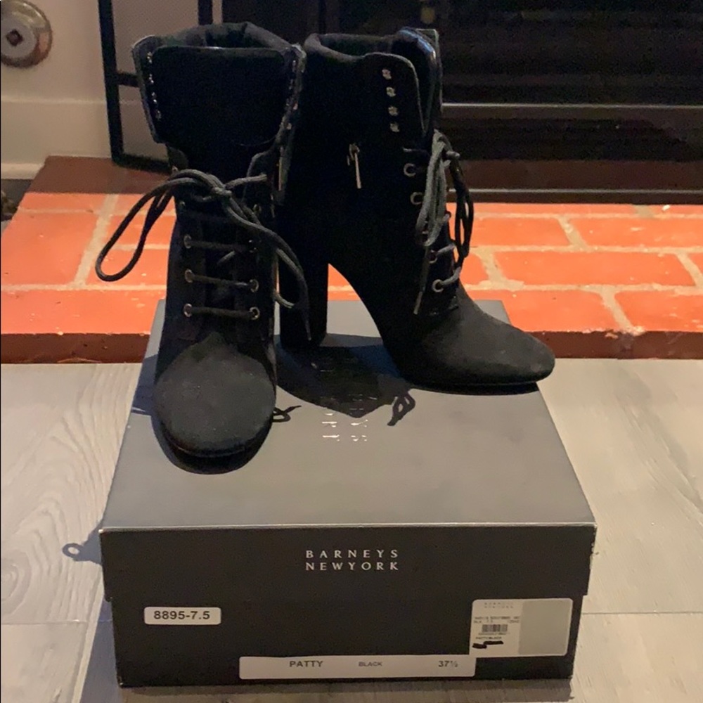 Barney’s New York Patty Lace Up Bootie